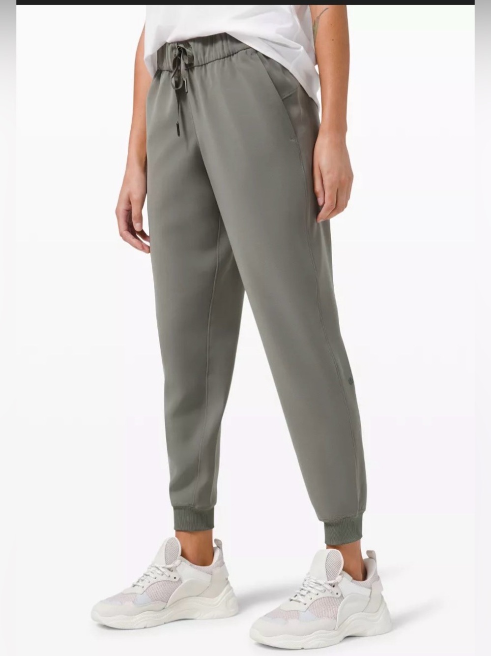 lululemon On The Fly Light Gray Joggers